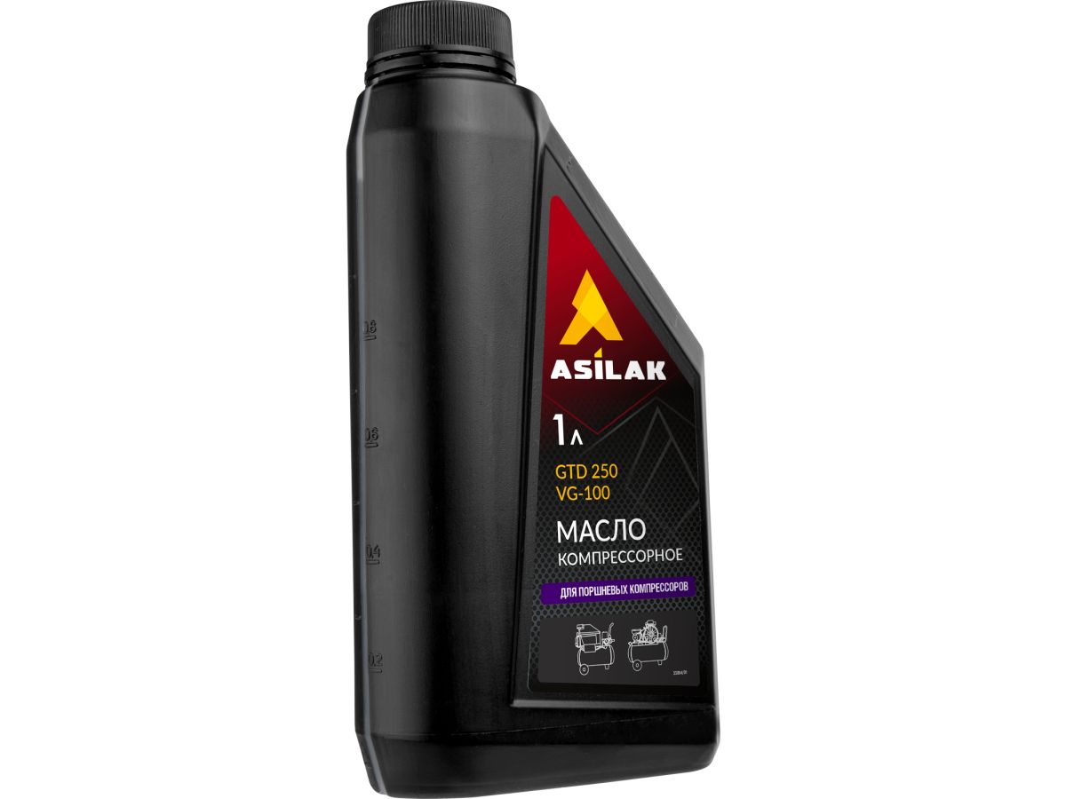 масло минеральное компрессорное asilak gtd 250 vg-100, 1 л (iso vg-100) asx5010-5 от BTSprom.by