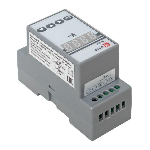  Вольтметр цифровой VD-G31 на DIN-рейку однофазный EKF vd-g31 фото в каталоге от BTSprom.by