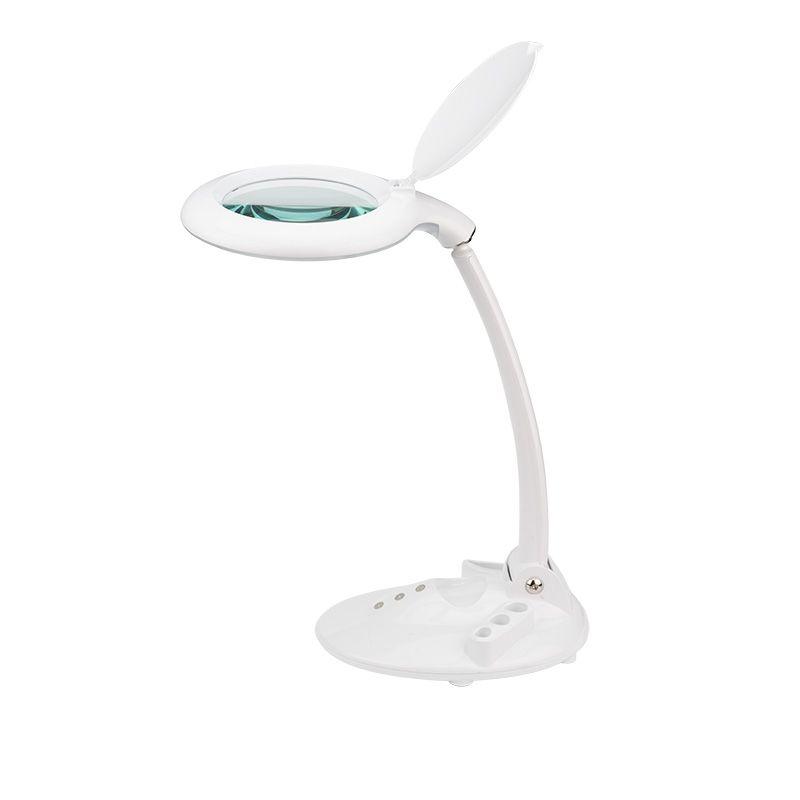 лупа настольная 3d с подсветкой 60 led сенсорная регулировка яркости visagiste бел. rexant 31-0261 от BTSprom.by