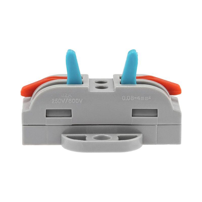  Клемма строительно-монтажная СМК проходная 222-422P 2п 0.08-4кв.мм с монтажной площадкой сер. (уп.50шт) Rexant 07-6262 фото в каталоге от BTSprom.by