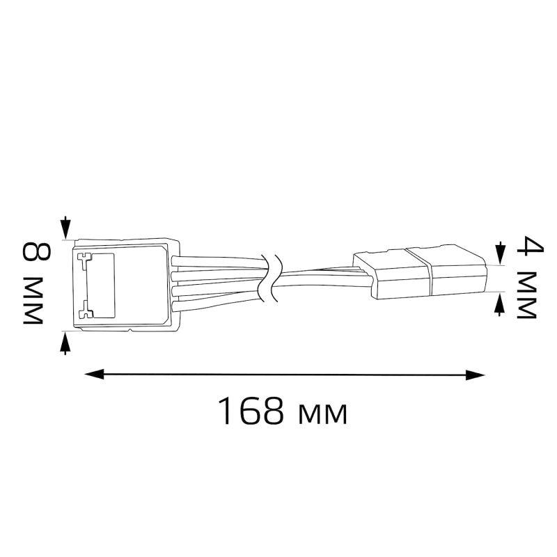  Набор коннекторов для светодиодной ленты 10мм RGB с возможностью изгиба (уп.3шт) GAUSS 291204000 фото в каталоге от BTSprom.by