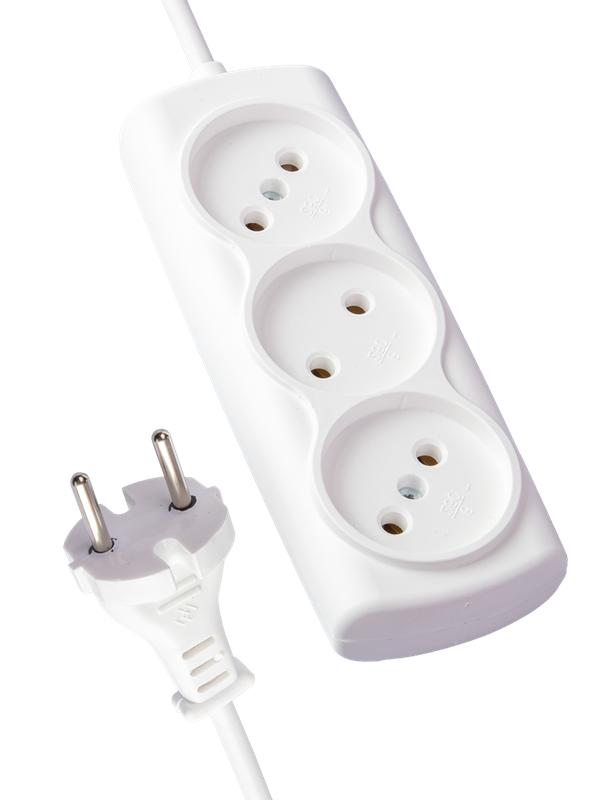 удлинитель 3х10м 6а пвс 2х0.75 ух10 россия космос yksm10m-3g(6a)s от BTSprom.by