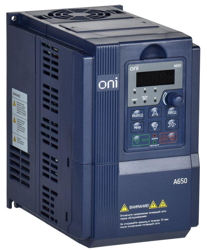 преобразователь частоты a650 380в 3ф 5.5квт 13а m oni a650-33e055tm от BTSprom.by