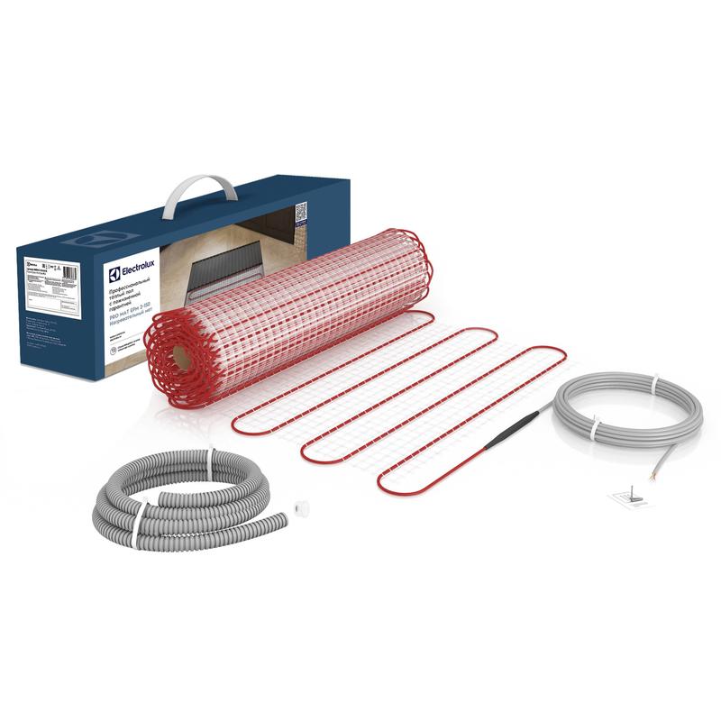 комплект "теплый пол" (мат) двухжил. 150вт/кв.м 1200вт 8кв.м pro mat epm 2-150-8 самокл. electrolux нс-1128312 от BTSprom.by