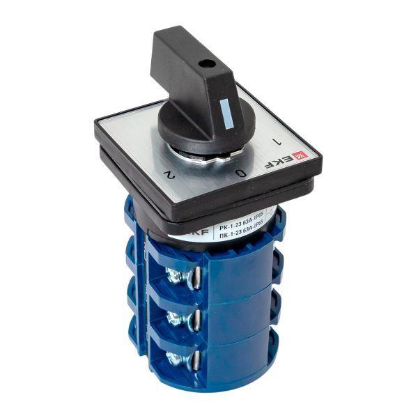  Переключатель кулачковый ПК-1-23 3п 63А "1-0-2" IP65 EKF pk-1-23-63-65 фото в каталоге от BTSprom.by