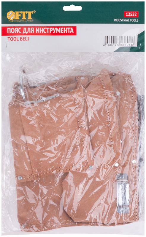  Пояс для инструмента двойн. кожа 11 отделений 2 петли для инструмента FIT 12522 фото в каталоге от BTSprom.by