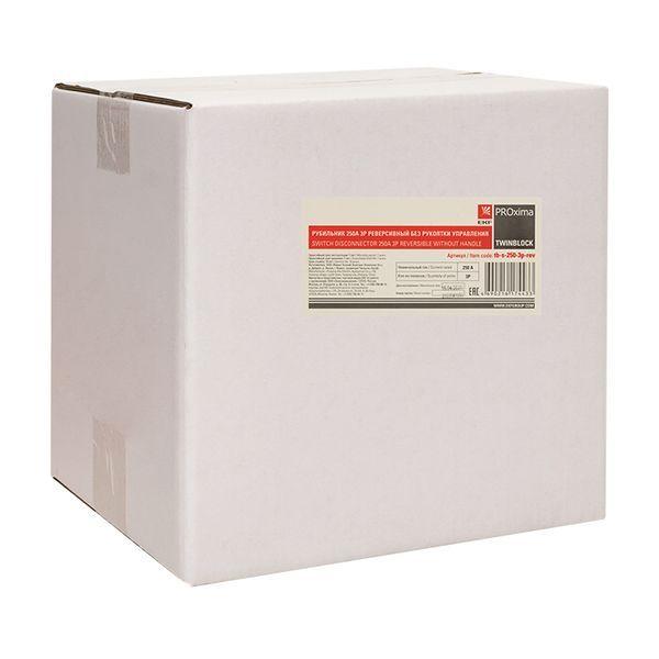  Рубильник 3п 250А реверсивный без рукоятки управления TwinBlock EKF tb-s-250-3p-rev фото в каталоге от BTSprom.by