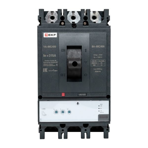  Выключатель автоматический 3п 630/315А 45кА ВА-99C Compact NS PROxima EKF mccb99c-630-315 фото в каталоге от BTSprom.by