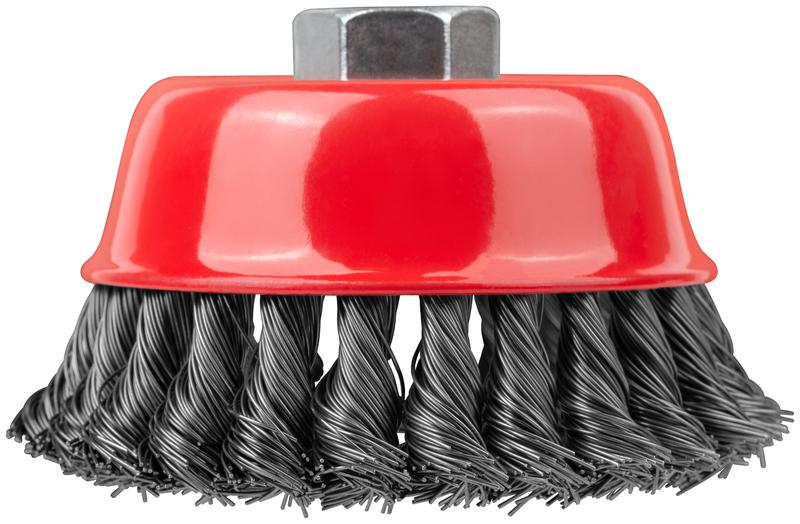  Корщетка-чашка гайка М14 стальная витая проволока 100мм FIT 39468 фото в каталоге от BTSprom.by