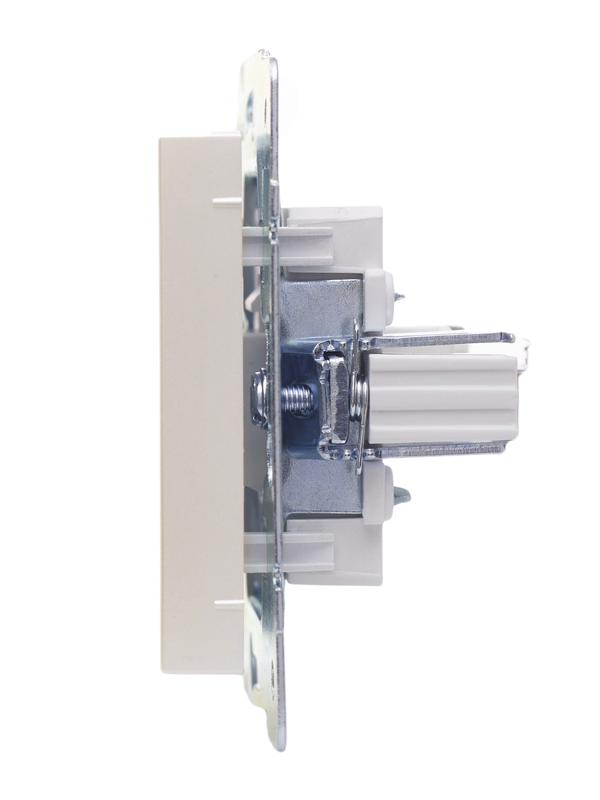  Розетка телефонная СП Vesna евро стандарт механизм жемчуж./бел. перламутр LEZARD 742-3088-137 фото в каталоге от BTSprom.by