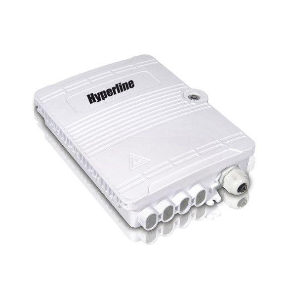 бокс fo-wbi-8a-gy оптич. настен. 8 портов (sc duplex lc) без пигтейл. и проходн. адаптеров ip65 (213х163х47мм) сер. hyperline 358585 от BTSprom.by
