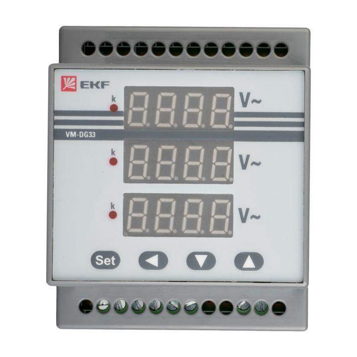 Вольтметр цифровой VD-G33 на DIN-рейку трехфазный EKF vd-g33 фото в каталоге от BTSprom.by  Вольтметр цифровой VD-G33 на DIN-рейку трехфазный EKF vd-g33 фото в каталоге от BTSprom.by