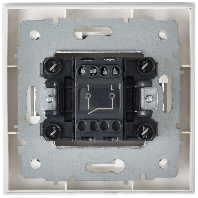  Выключатель 1-кл. СП BRITE ВСР10-1-0-БрАБ 10А в сборе арктич. бел. IEK BR-V10-0-10-K91-F фото в каталоге от BTSprom.by