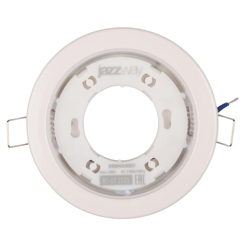 светильник pgx53 10639.1 106х39мм под лампу gx53 до 20вт встраив. бел. (пакет) jazzway 5067080 от BTSprom.by