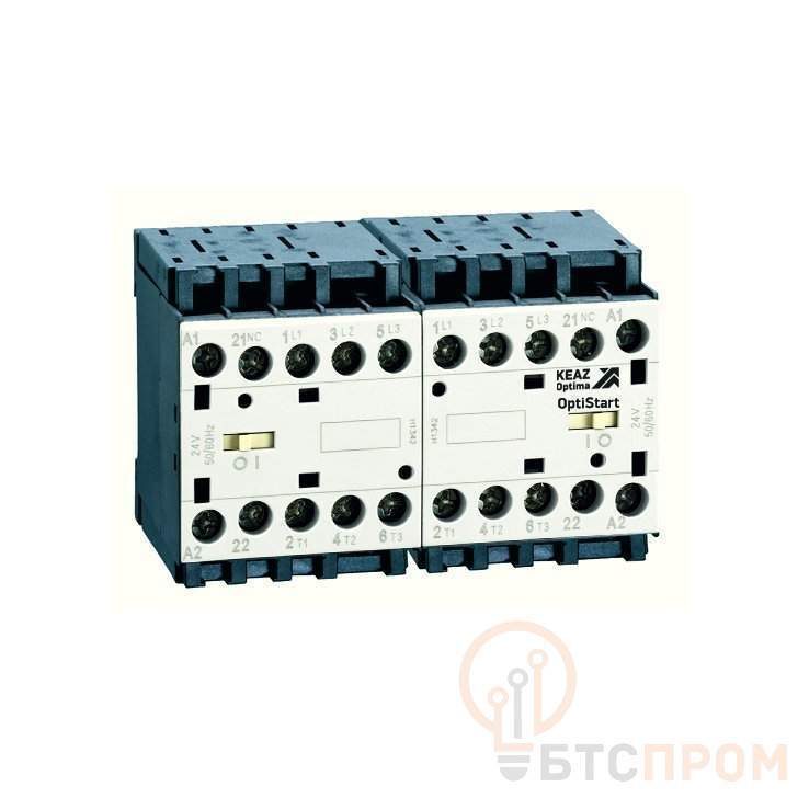 Мини-контактор реверсивный OptiStart K-MCP-09-30-01-A048-P с подкл. силовой цепи с выводами под пайку КЭАЗ 335755 фото в каталоге от BTSprom.by  Мини-контактор реверсивный OptiStart K-MCP-09-30-01-A048-P с подкл. силовой цепи с выводами под пайку КЭАЗ 335755 фото в каталоге от BTSprom.by