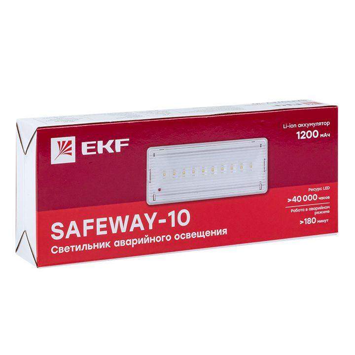  Светильник аварийного освещения SAFEWAY-10 LED PROxima EKF dpa-201 фото в каталоге от BTSprom.by