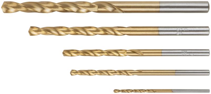  Набор сверл HSS по металлу титановое покрытие 5шт (1.5-2.5-3-4-5мм) FIT 34211 фото в каталоге от BTSprom.by