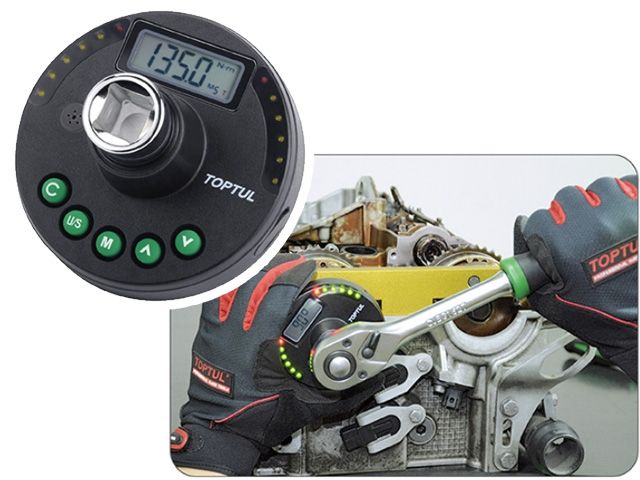 адаптер динамометрический цифровой 1/2" 17-340 н/м toptul dta-340a4 от BTSprom.by