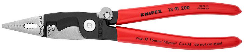 клещи электромонтажные 6-в-1 l-200мм knipex kn-1391200sb от BTSprom.by