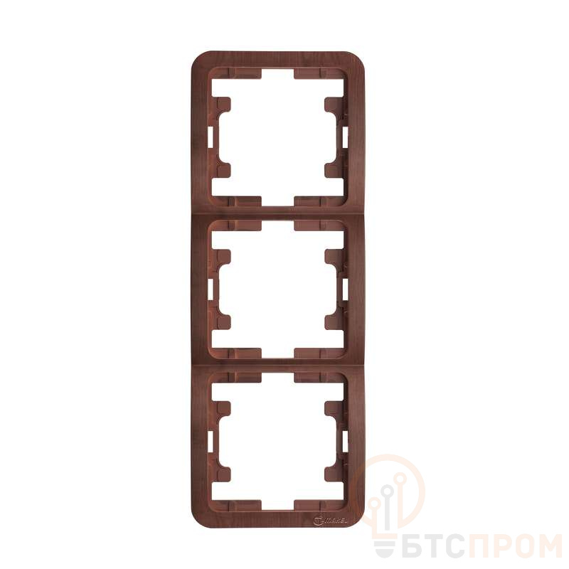 Рамка 3-м Mimoza верт. орех Makel 24033 фото в каталоге от BTSprom.by  Рамка 3-м Mimoza верт. орех Makel 24033 фото в каталоге от BTSprom.by