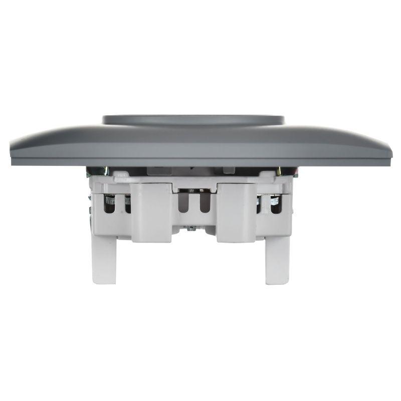  Розетка 2-м SKANDY 10А без заземл. защ. шторки в сборе SK-R09Gr сер. IEK SK-R23-10-K03-F фото в каталоге от BTSprom.by