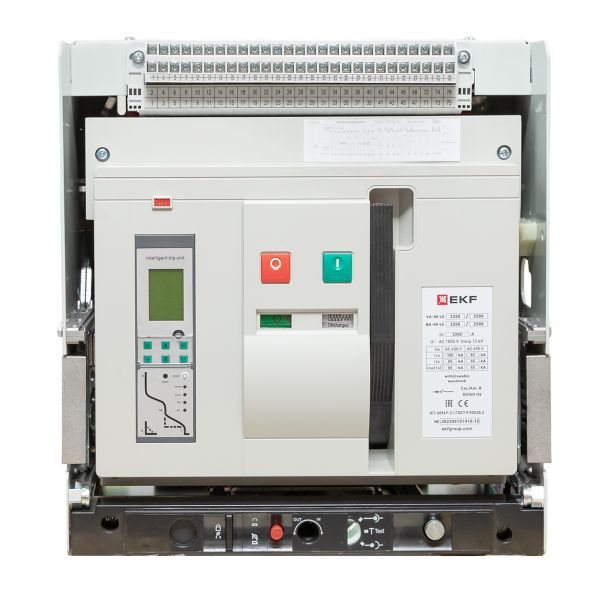  Выключатель автоматический 3п 3200/2500А 100кА ВА-45 выкатн. v2 EKF mccb45-3200-2500v-v2 фото в каталоге от BTSprom.by