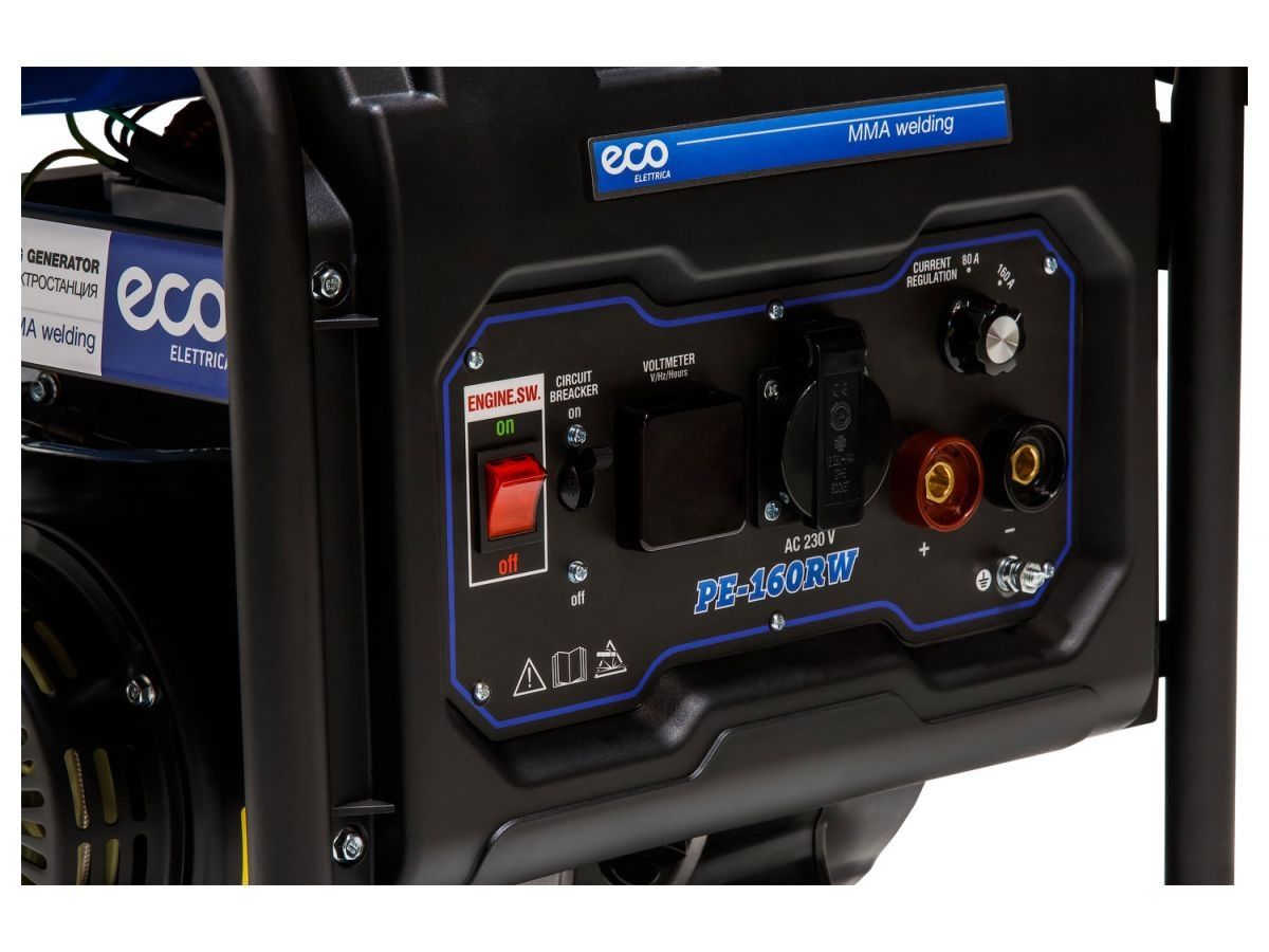  Электростанция сварочная ECO PE-160RW (1.1 кВт, 230 В, бак 15.0 л, для сварки постоянным током, 80А\160A) EC1564-0 фото в каталоге от BTSprom.by