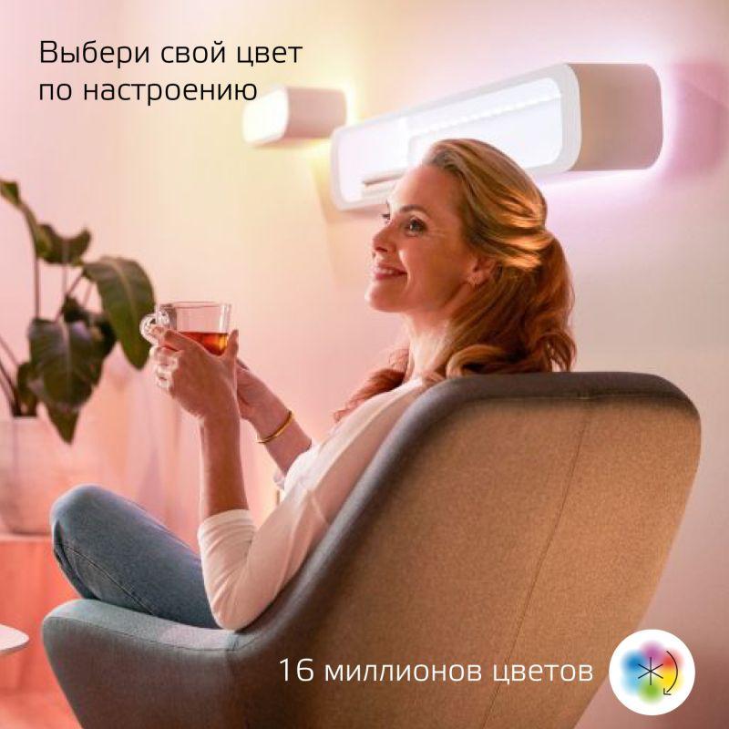  Лента светодиодная умная Smart Home 12Вт 3000-6000К IP20 520-1000лм RGBW + измен. цветов. темпер. + диммир. управление по Wi-Fi драйвер (уп.3м) GAUSS 5010122 фото в каталоге от BTSprom.by