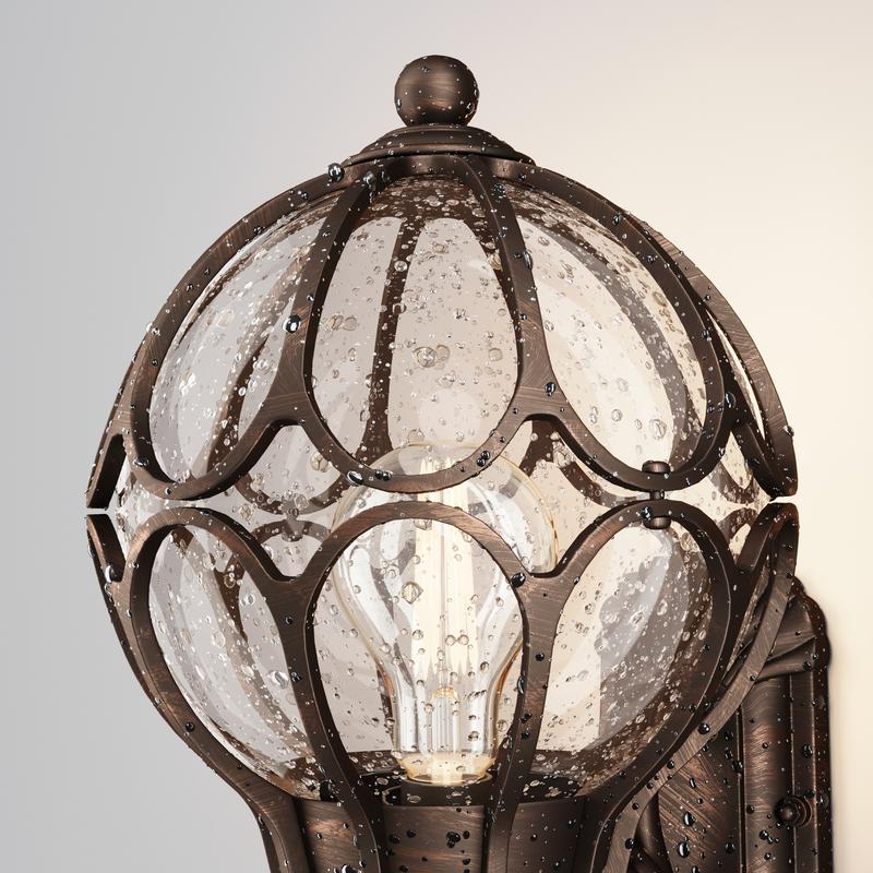  Светильник Via 1х60Вт E27 IP44 бра настен. Maytoni O024WL-01G фото в каталоге от BTSprom.by