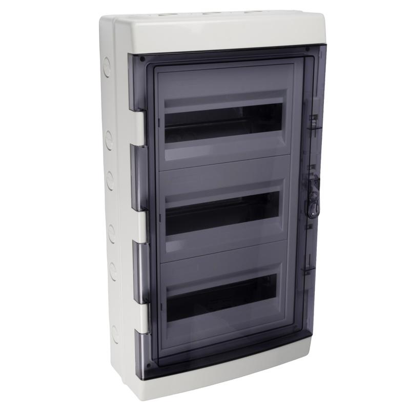 бокс модульный накладной pdb/w 4036 gr (щрн-пг-36) ip65 пластик. pro jazzway 5072169 от BTSprom.by
