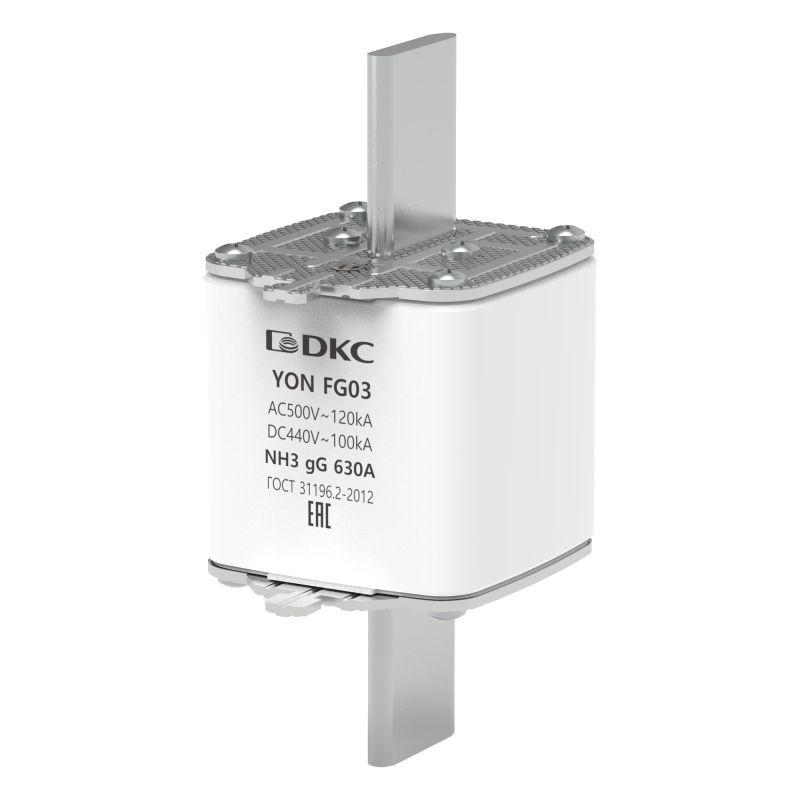 предохранитель yon ножевого типа fg3 с одинарной индикацией 630а dkc 1fg03-0630 от BTSprom.by