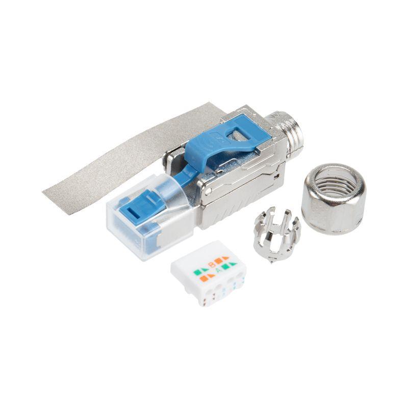 разъем rj45(8p8c) полевой заделки под витую пару ftp кат.6a 50микродюйм pro rexant 02-0373 от BTSprom.by