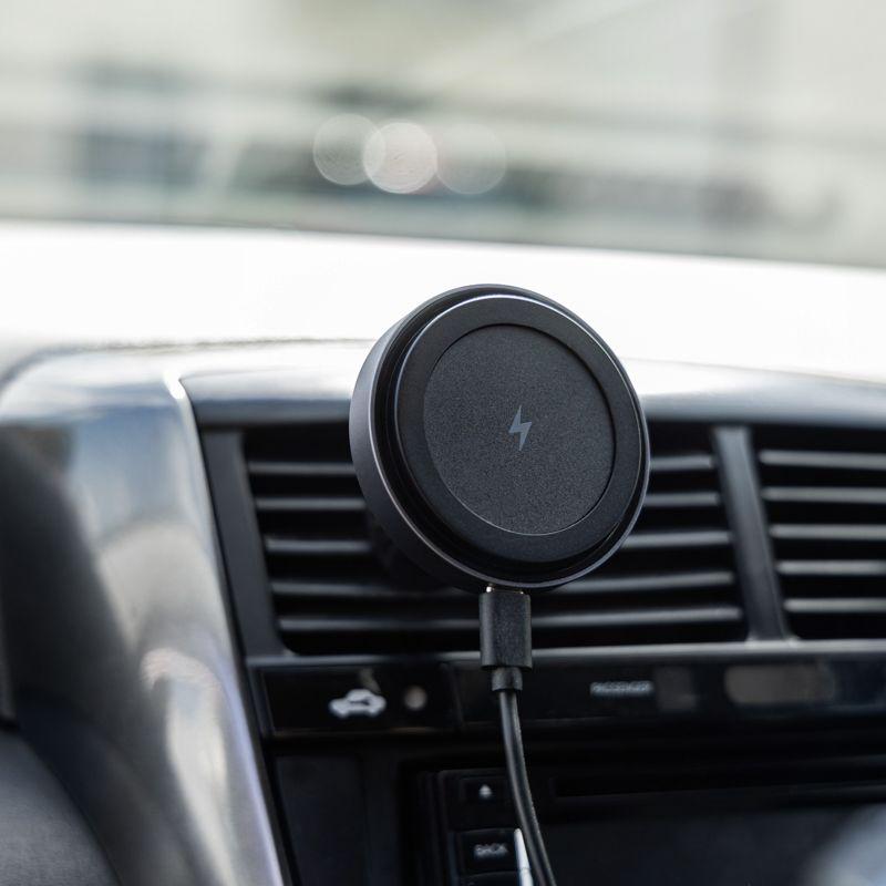  Держатель автомобильный с беспроводной зарядкой MagSafe Strong 15Вт Rexant 40-0611 фото в каталоге от BTSprom.by