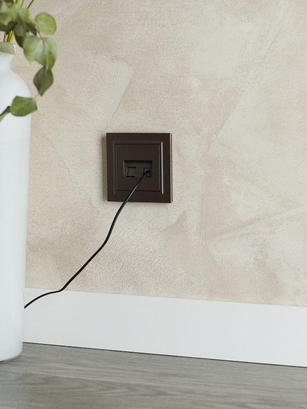  Розетка компьютерная 2-м СП BRITE RJ45 кат.5E РК10-2-БрТБ механизм бронза IEK BR-K20-1-K45 фото в каталоге от BTSprom.by