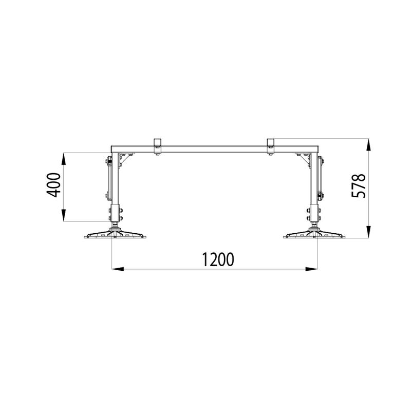  Конструкция опорная для установки оборудования TECHNORAPTOR FOOT 1200х1500 HD КМ TR0217 фото в каталоге от BTSprom.by