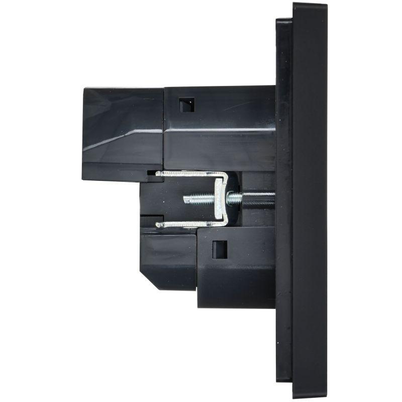  Розетка FORTE&PIANO FP145 16А USB A+A 3.1А с заземл. защ. шторки винт. крепл. черн. IEK FP-R14-16-U21-D31-K02 фото в каталоге от BTSprom.by