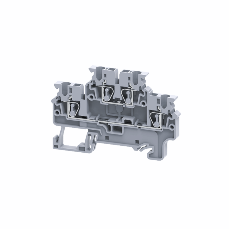 клемма двухъярусная пружинная opticlip cxdl-2.5-2l-i сер. кэаз 289764 от BTSprom.by