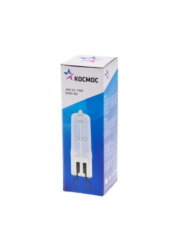 лампа галогенная jdc 75вт капсула g9 3000к 240в cl космос lksmjdc220vcl75w от BTSprom.by