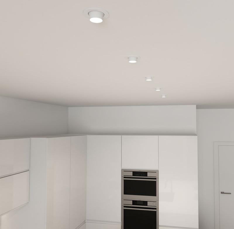  Светильник 15Вт LED GU5.3 IP20 встраив. пластик бел. DENKIRS 697501 фото в каталоге от BTSprom.by