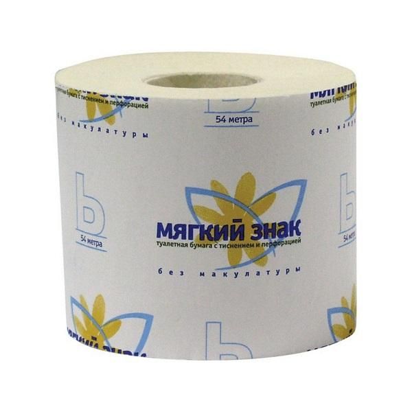 бумага туалетная "мягкий знак" 54м бел. туал935 от BTSprom.by