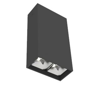 светильник светодиодный dl-box reflect multi 1х2 8вт 3000к 80х40х150 накладной 36град. ral9005 черн. муар varton v1-r0-90251-20l36-2000830 от BTSprom.by