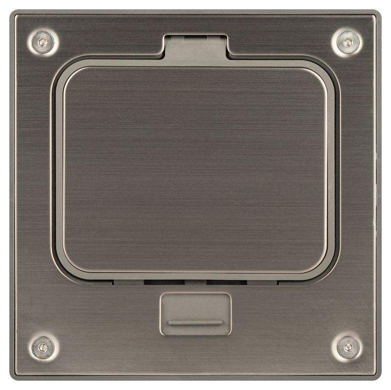 люк 18-6001-03 ip66 в бетон с розеткой защелка сер. эра б0063266 от BTSprom.by