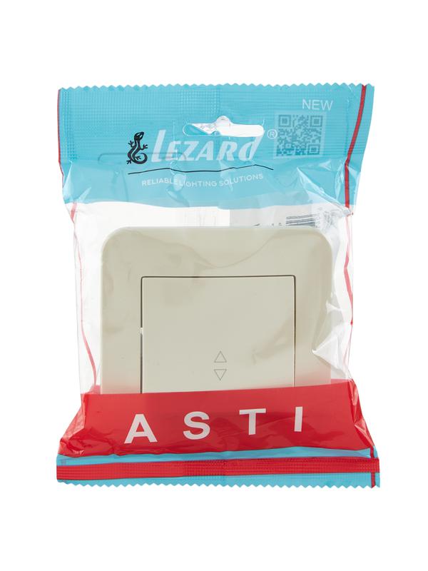  Переключатель проходной 1-кл. 1п СП ASTI 10А IP20 в сборе крем. LEZARD 7081-0303-105 фото в каталоге от BTSprom.by