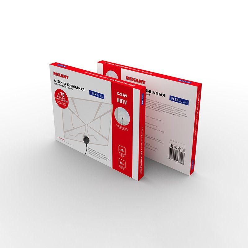  Антенна ТВ комнатная "АКТИВНАЯ" для аналогового и цифрового телевидения DVB-T2 Ag-711 (с USB) Rexant 34-0711 фото в каталоге от BTSprom.by