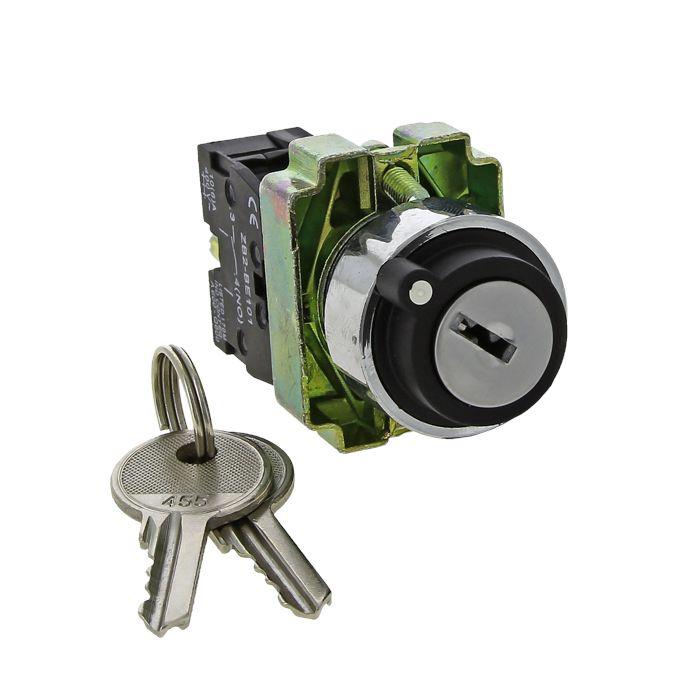переключатель bg73 3p с замком (возврат.) 2no ekf xb2-bg73 от BTSprom.by