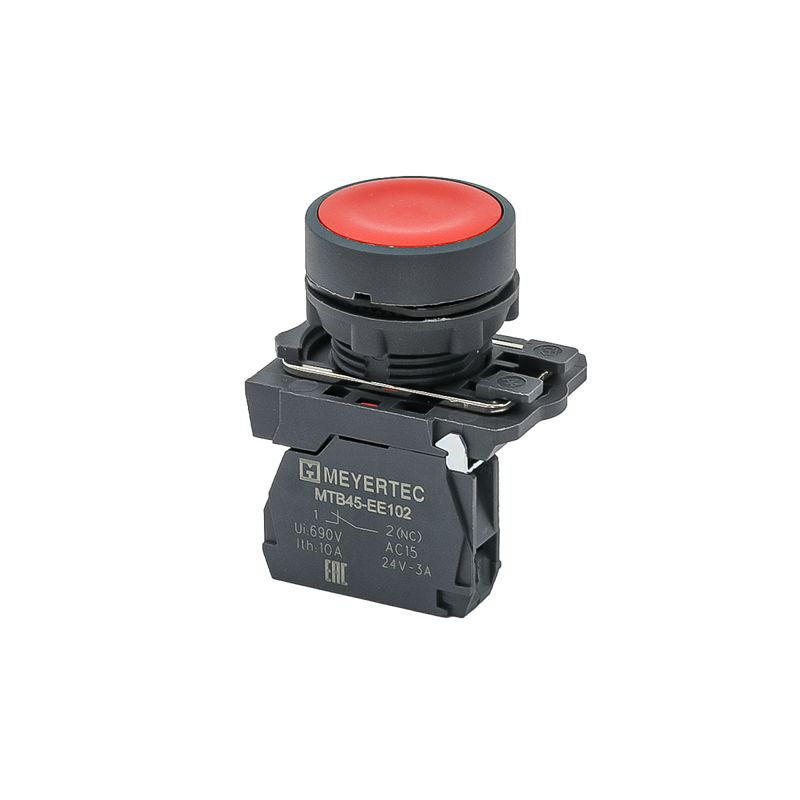 кнопка плоская 1nс ip65 пластик mtb5-aa42 красн. овен 137227 от BTSprom.by