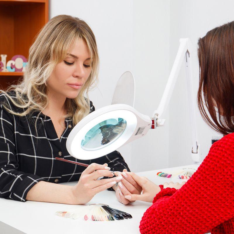  Лупа на струбцине круглая 5D с подсветкой 72LED регулировка яркости бел. Rexant 31-0532 фото в каталоге от BTSprom.by