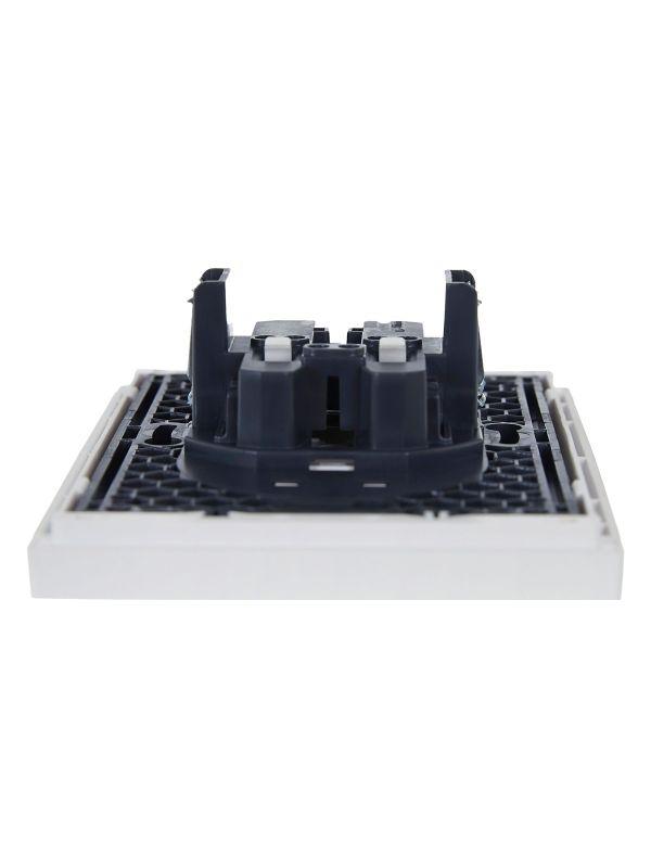  Розетка 2-м СП FORTE&PIANO FP225 10А без заземл. защ. шторки безвинт. крепл. бел. IEK FP-R23-10-1-K01 фото в каталоге от BTSprom.by