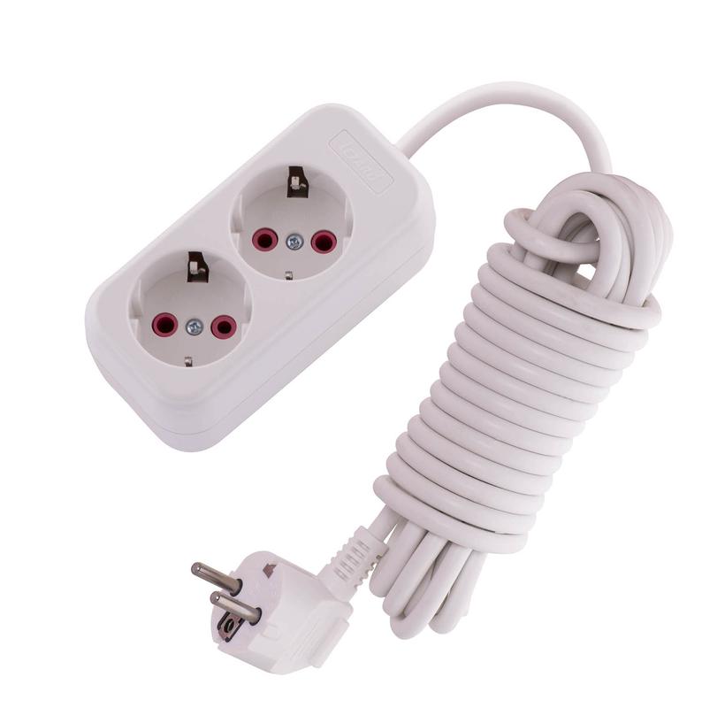 удлинитель 2х5м с заземл. 16а ip20 lila с выкл. lezard 720-0205-201 от BTSprom.by