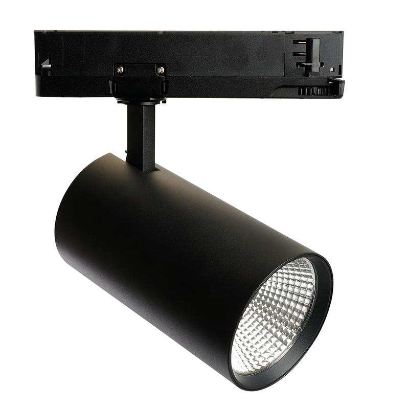 светильник светодиодный трековый на шинопровод 40вт 3600лм 4000к 35град. черн. 3ф al147 со встроенным драйвером feron 51601 от BTSprom.by